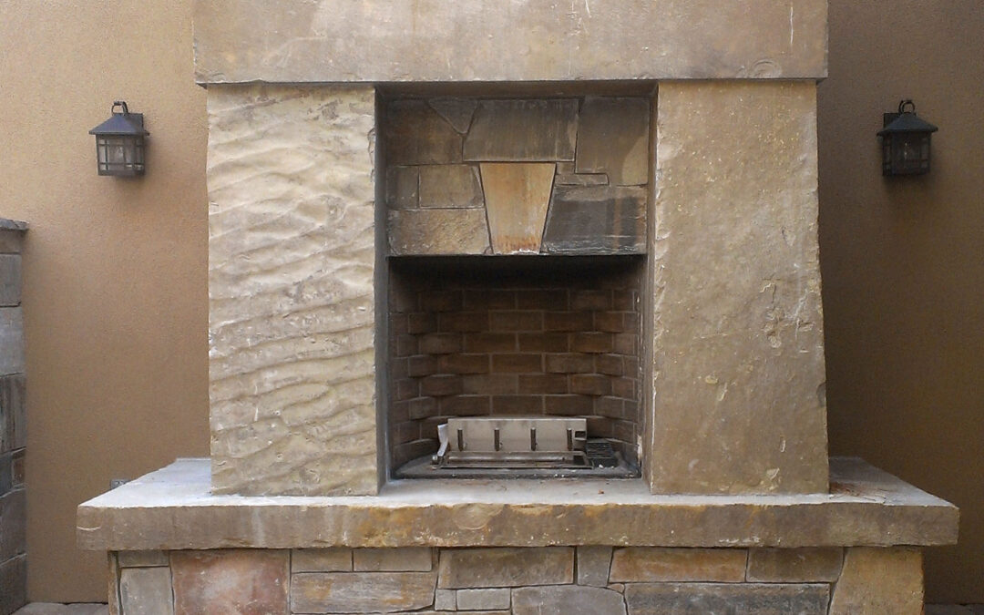 Frontier slab fireplace surround 0724