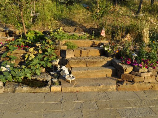 Prairie Fieldstone Stair Treads