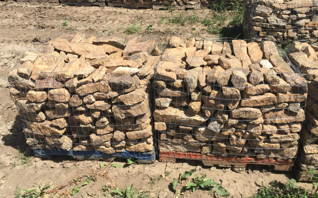 Homestead Ledge in pallets.