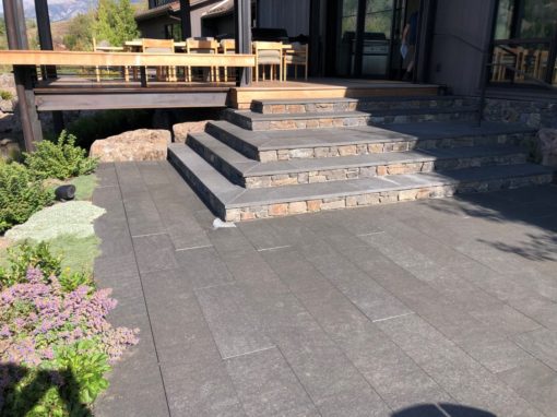 Flamed Basalt Paving